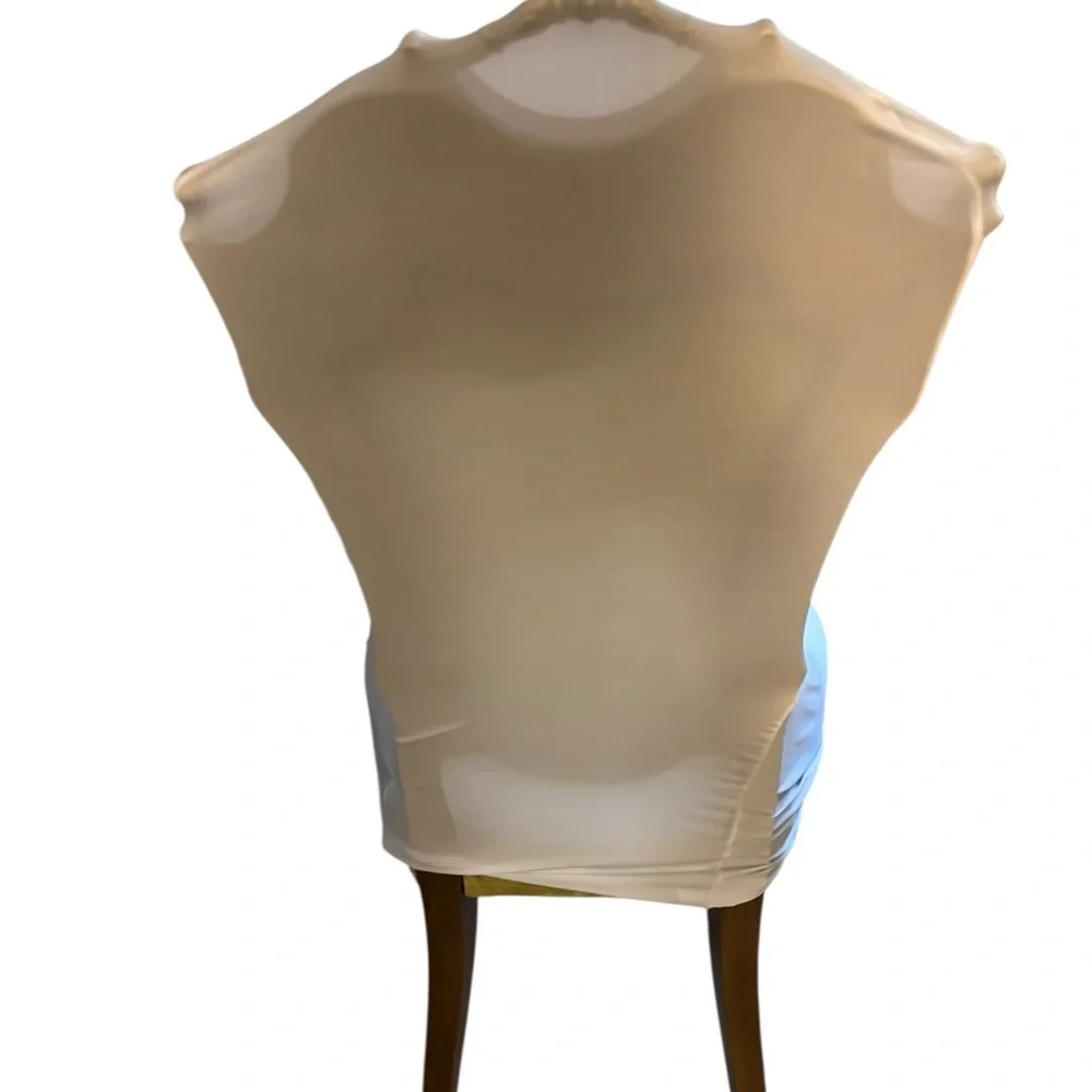 10 Stretchy White Nylon Chair Seat Covers Stretchy Parties Weddings Events